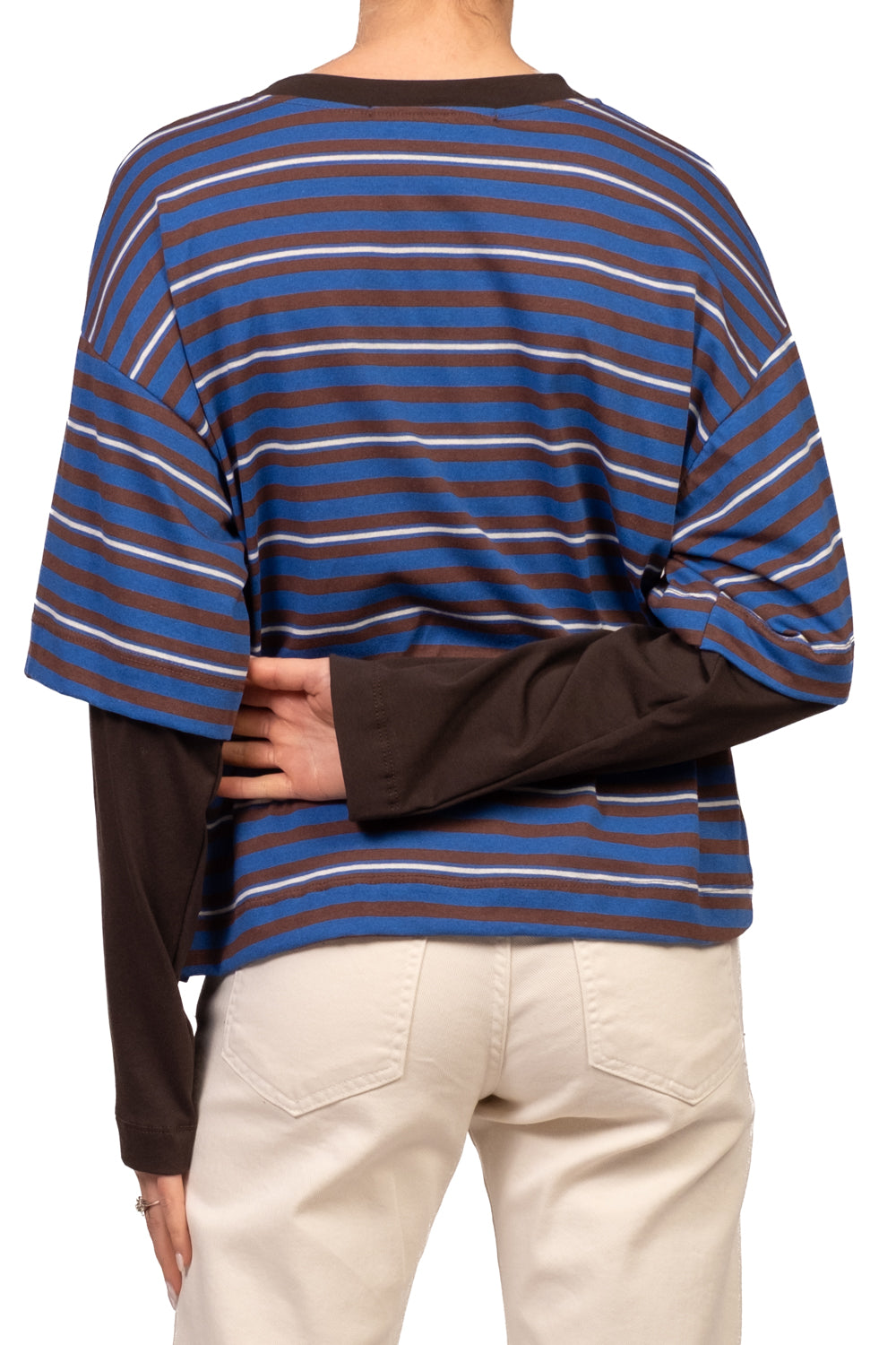 Have One - T-Shirt rigata con manica contrasto Art. TXT-R033
