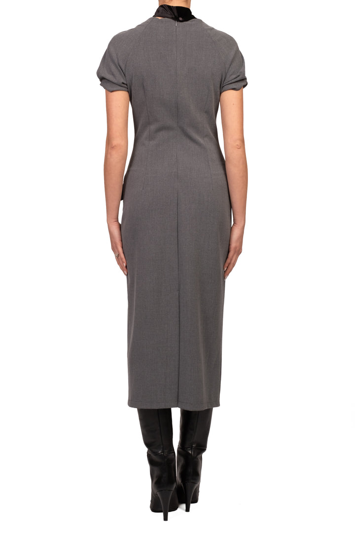 Tensione In - Abito lungo con fiocco velluto Art. A50930AT