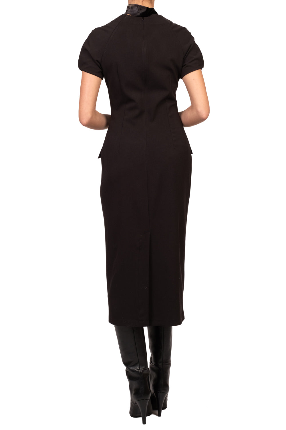 Tensione In - Abito lungo con fiocco velluto Art. A50930AT