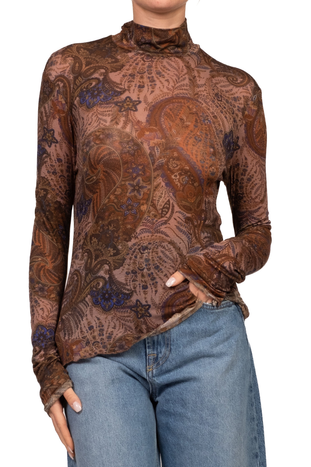 Tensione In - T-shirt cashmerina fantasia Art. FW260163