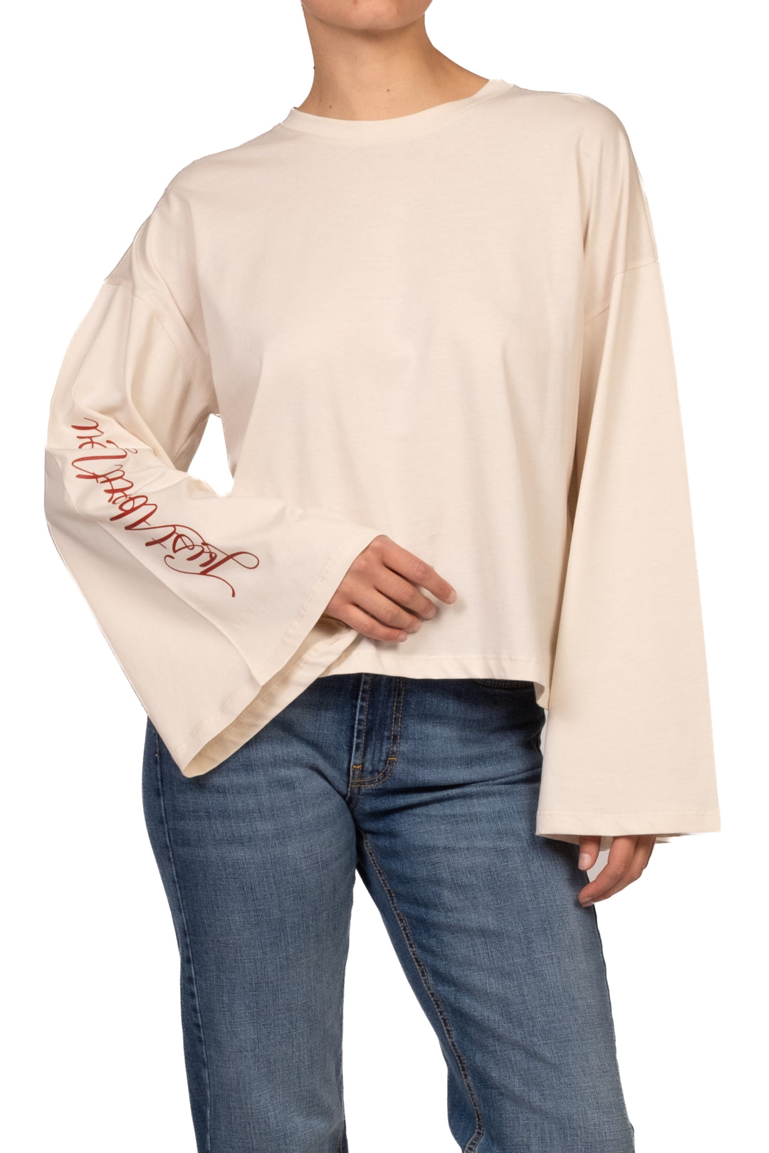 Vicolo - T-Shirt manica campana stampa cuore Art. RAC0392
