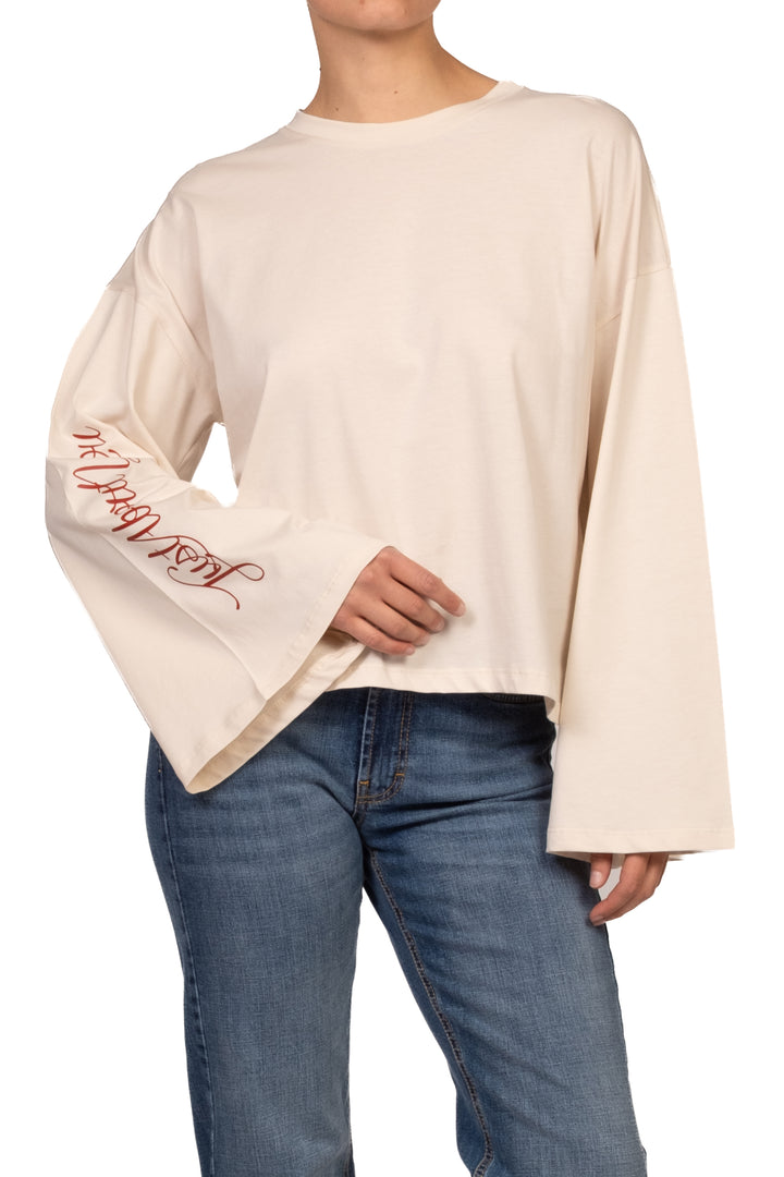 Vicolo - T-Shirt manica campana stampa cuore Art. RAC0392