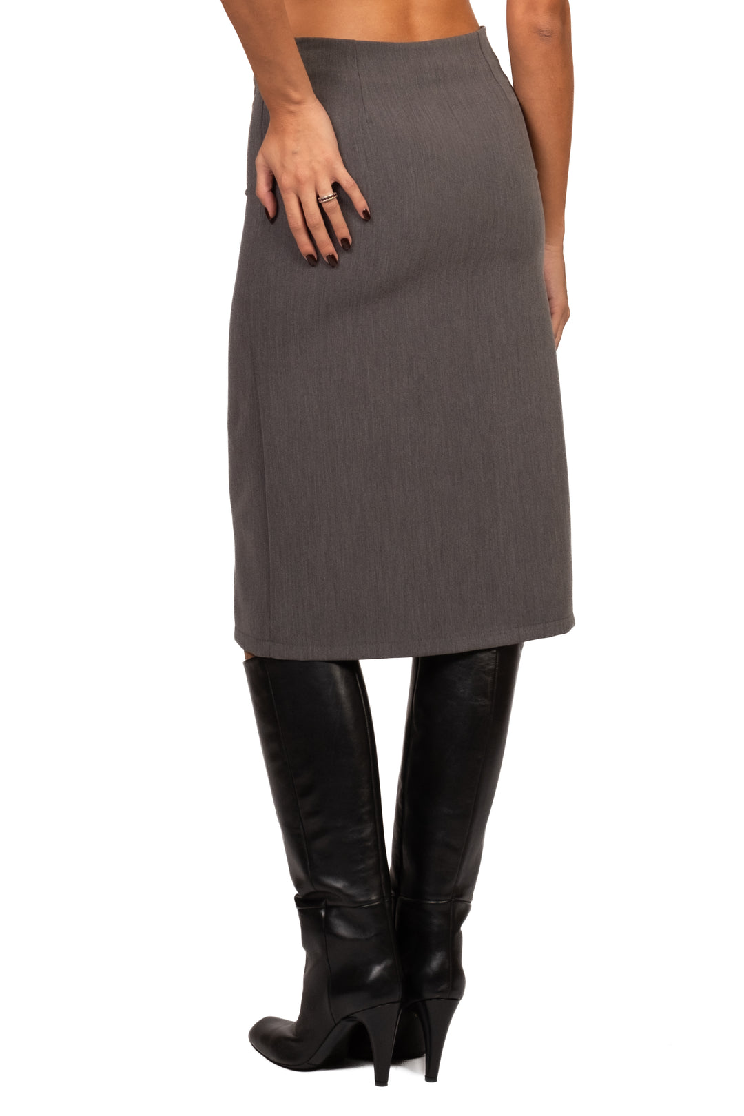 Tensione In - Gonna midi con applicazioni Art. N10258AT