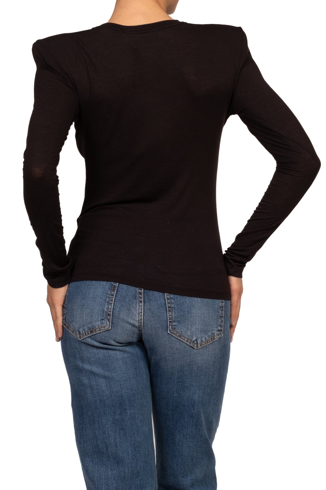Have One - T-shirt con spalline misto lana  Art. MSH-R268