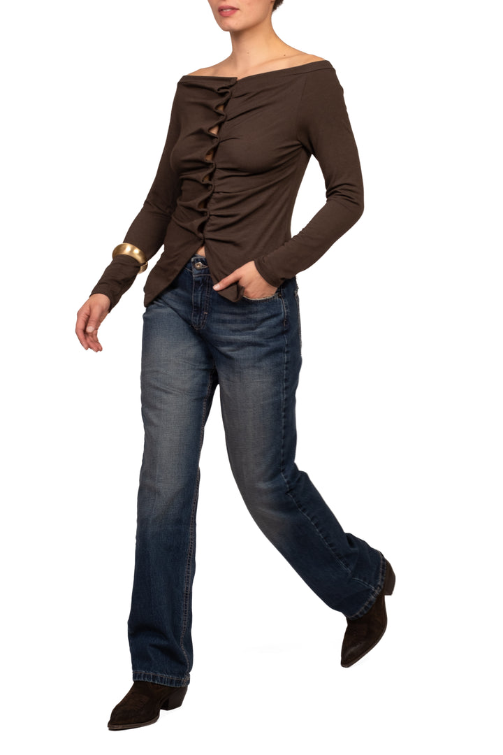 Have One - Maglia arricciata con bottoni Art. CSH-R118