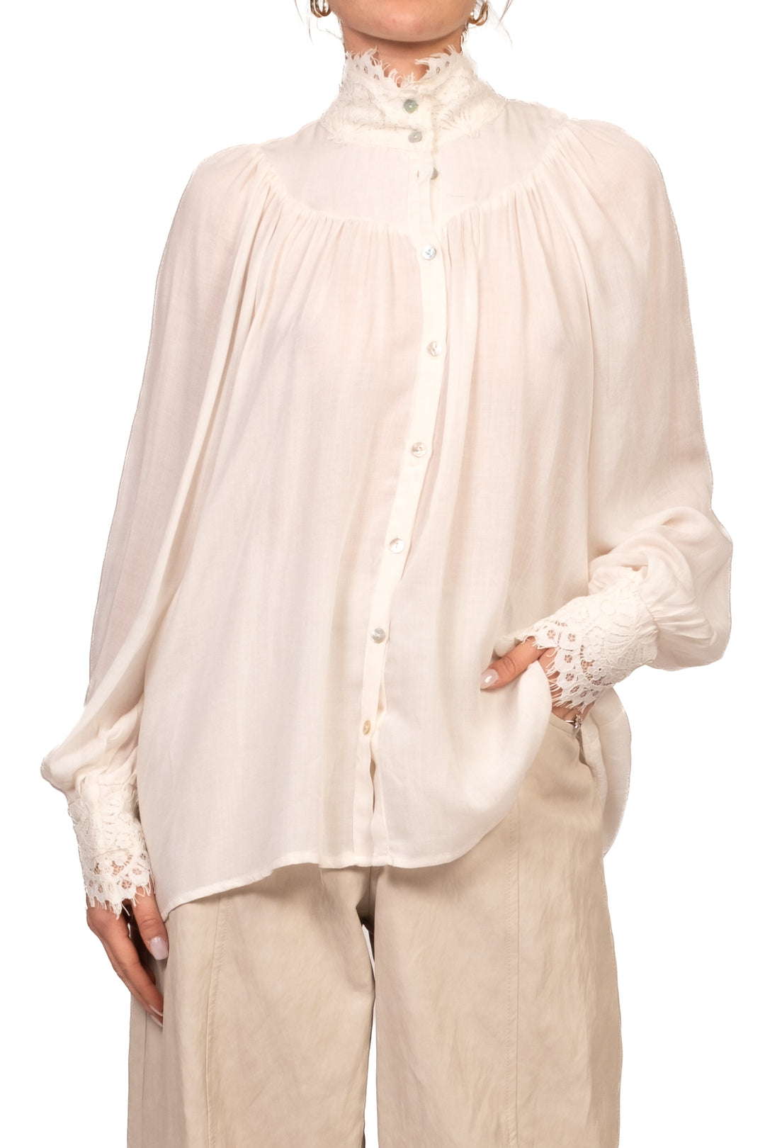 Have One - Camicia intarsi pizzo Art. CMA-R126