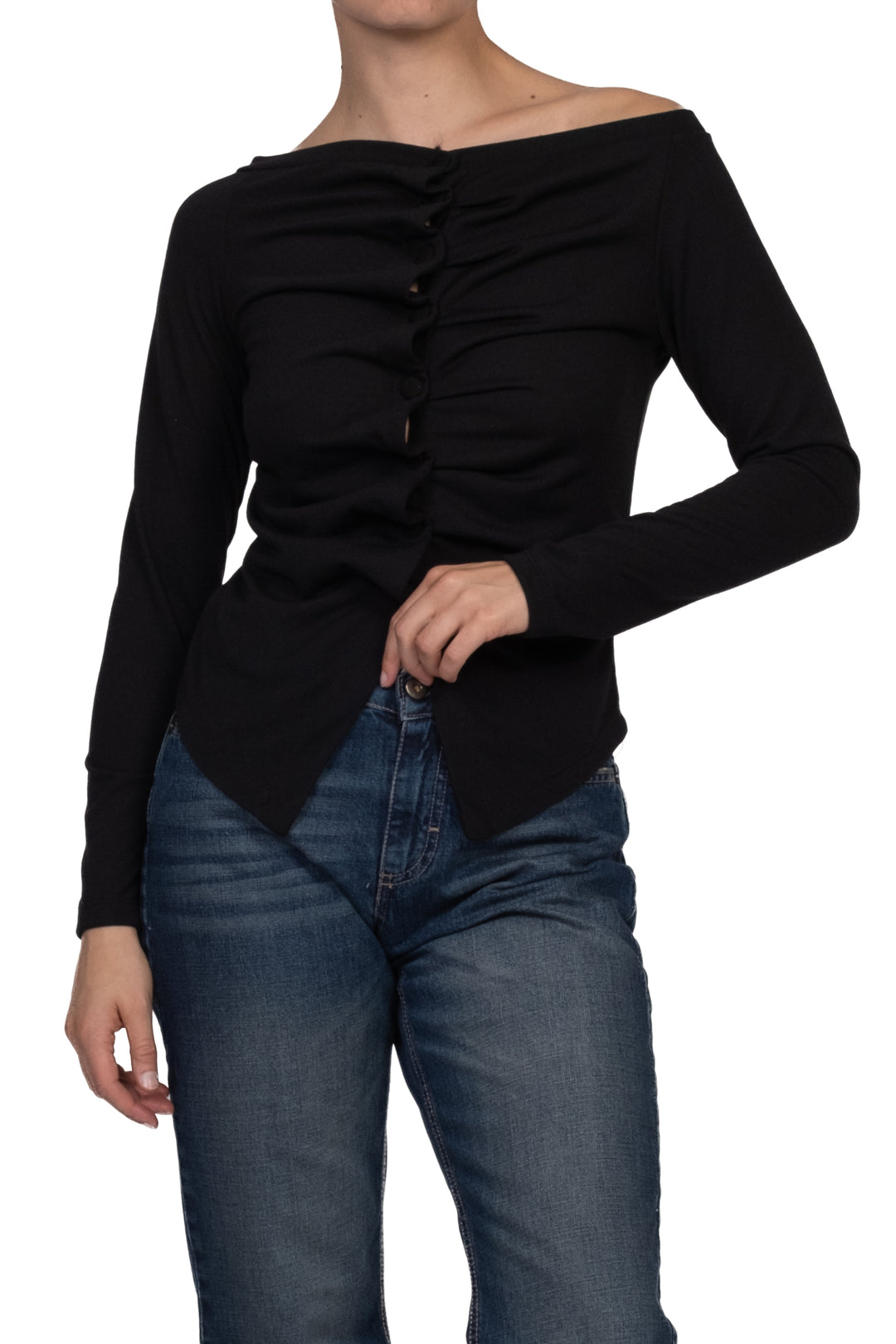 Have One - Maglia arricciata con bottoni Art. CSH-R118