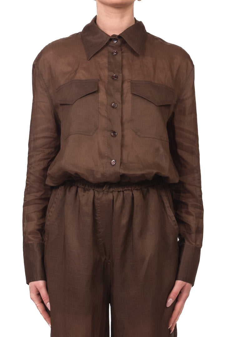 Vicolo - Camicia velata con taschini Art. TAB1829