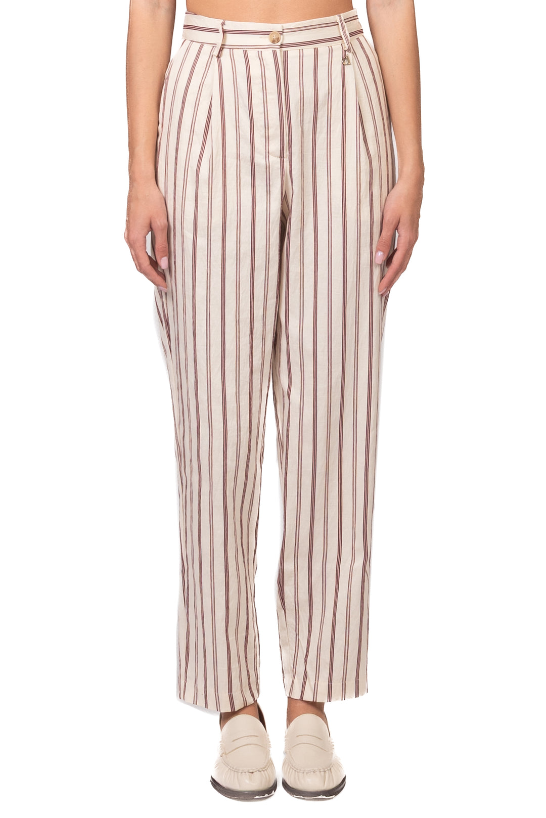 Dixie - Pantalone carrot rigato Art. PDHV1NNC