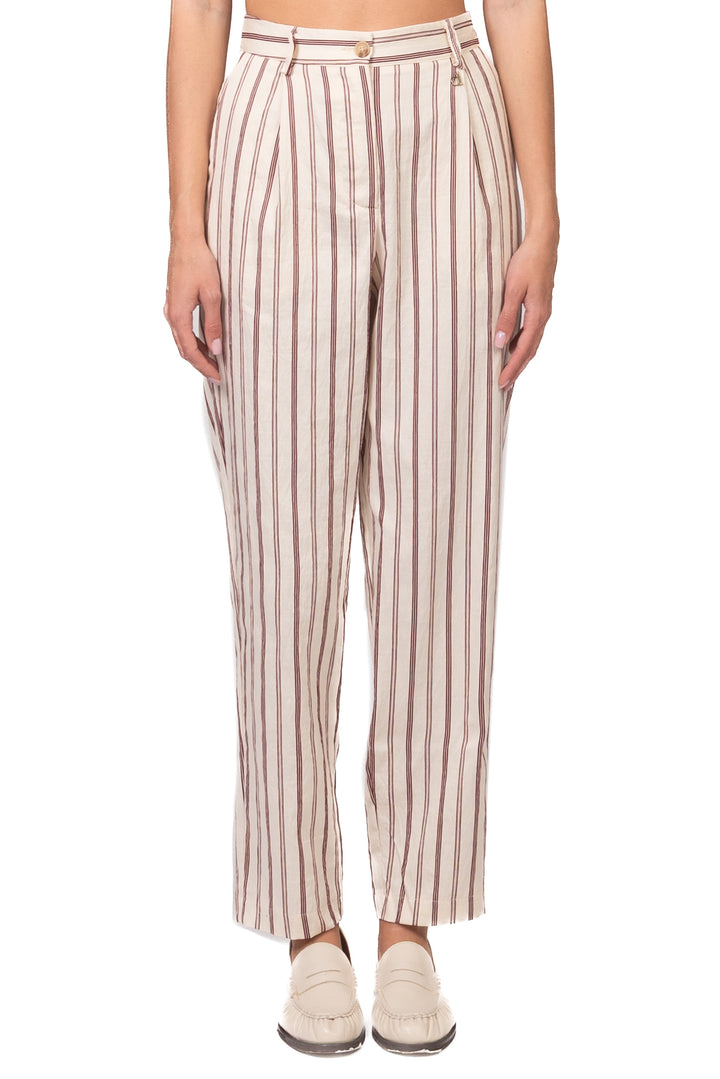 Dixie - Pantalone carrot rigato Art. PDHV1NNC
