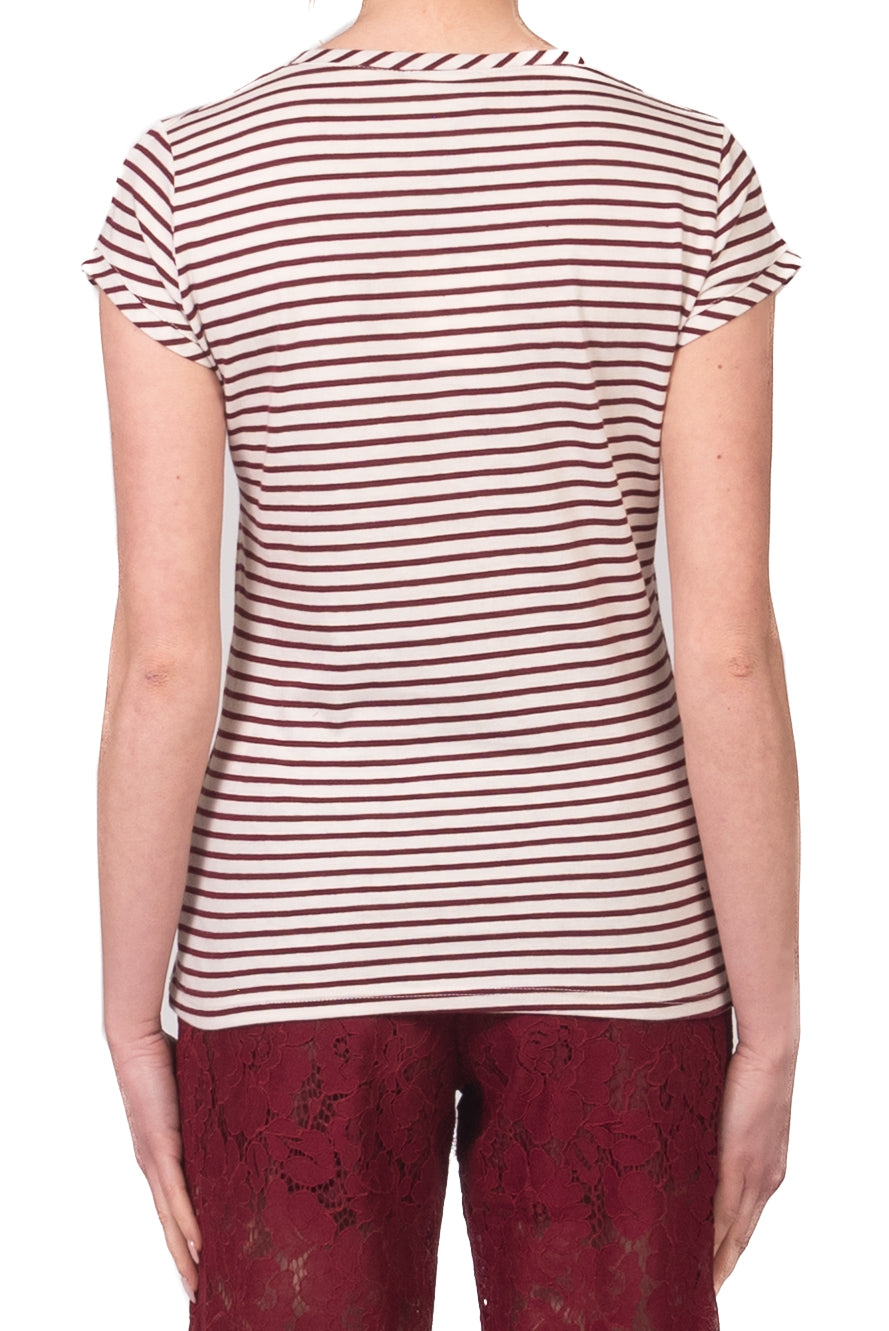 Vicolo - T-shirt serafino rigata Art. UAB0317
