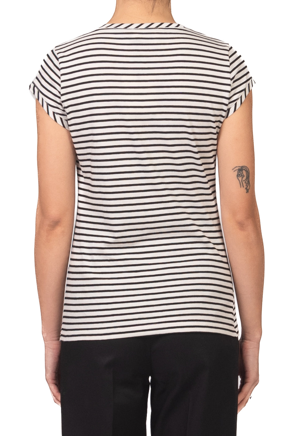 Vicolo - T-shirt serafino rigata Art. UAB0317