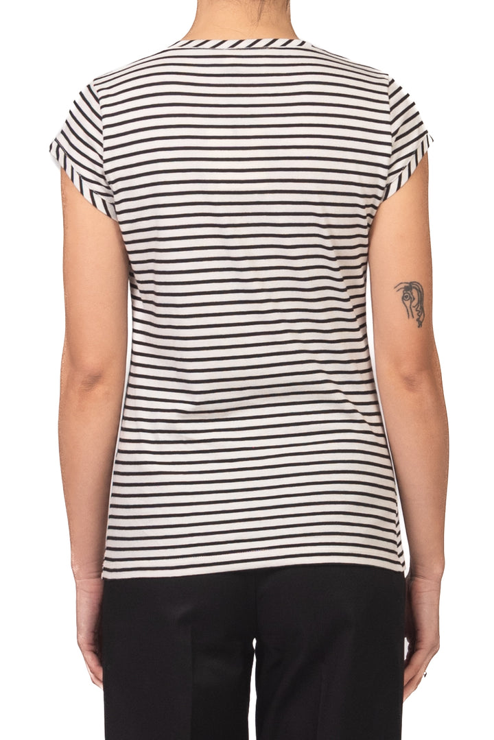 Vicolo - T-shirt serafino rigata Art. UAB0317