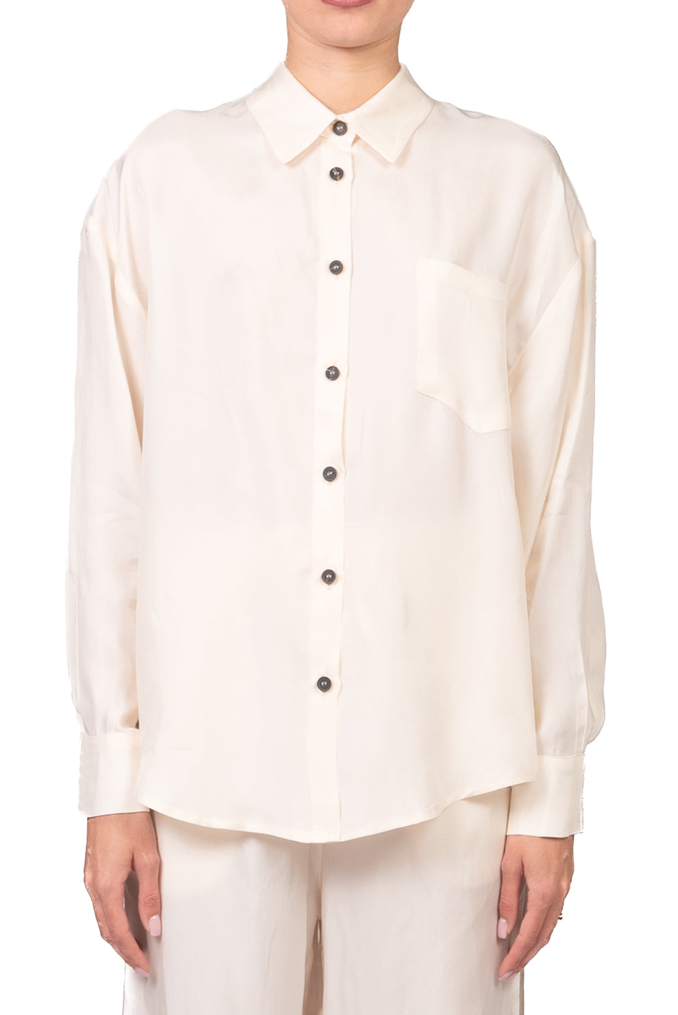 Tensione In - Camicia con taschino cupro Art. 26C4727