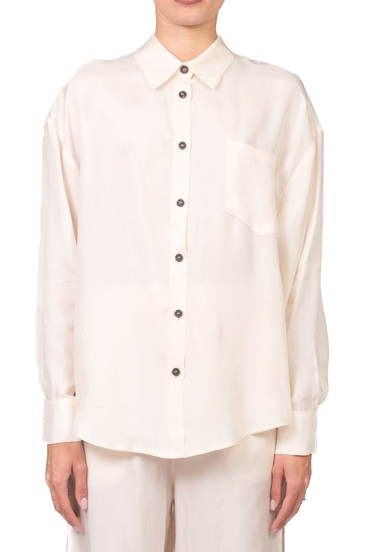 Tensione In - Camicia con taschino cupro Art. 26C4727