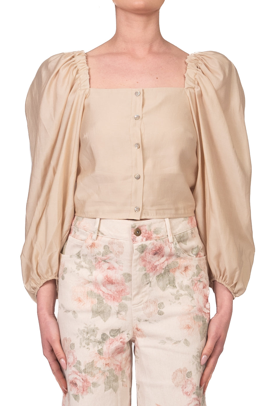 Vicolo - Blusa corpetto maniche palloncino Art. TAB1915