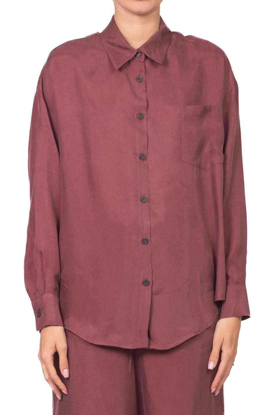 Tensione In - Camicia con taschino cupro Art. 26C4727