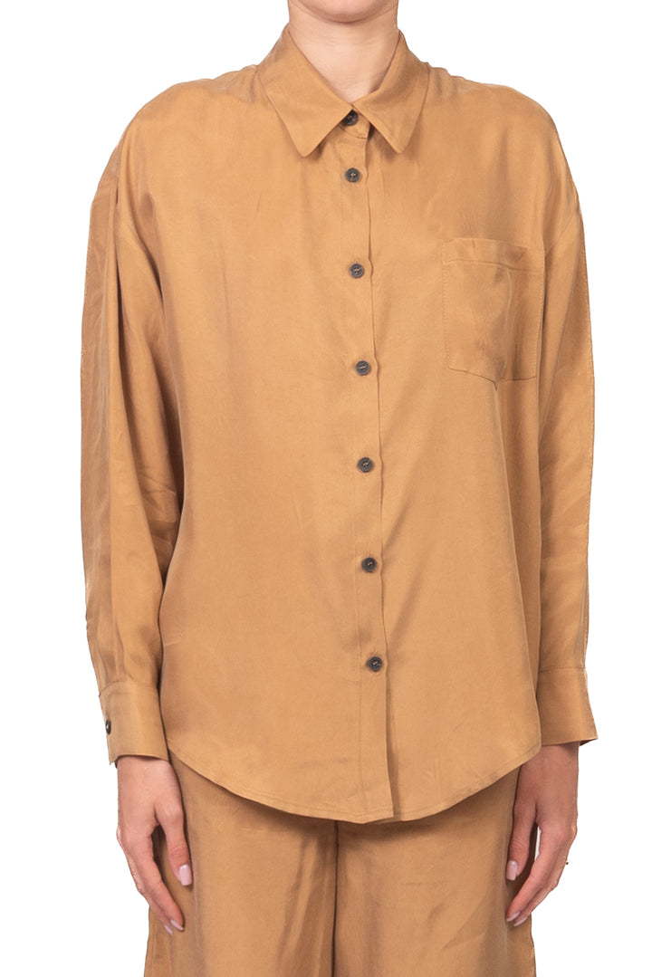 Tensione In - Camicia con taschino cupro Art. 26C4727