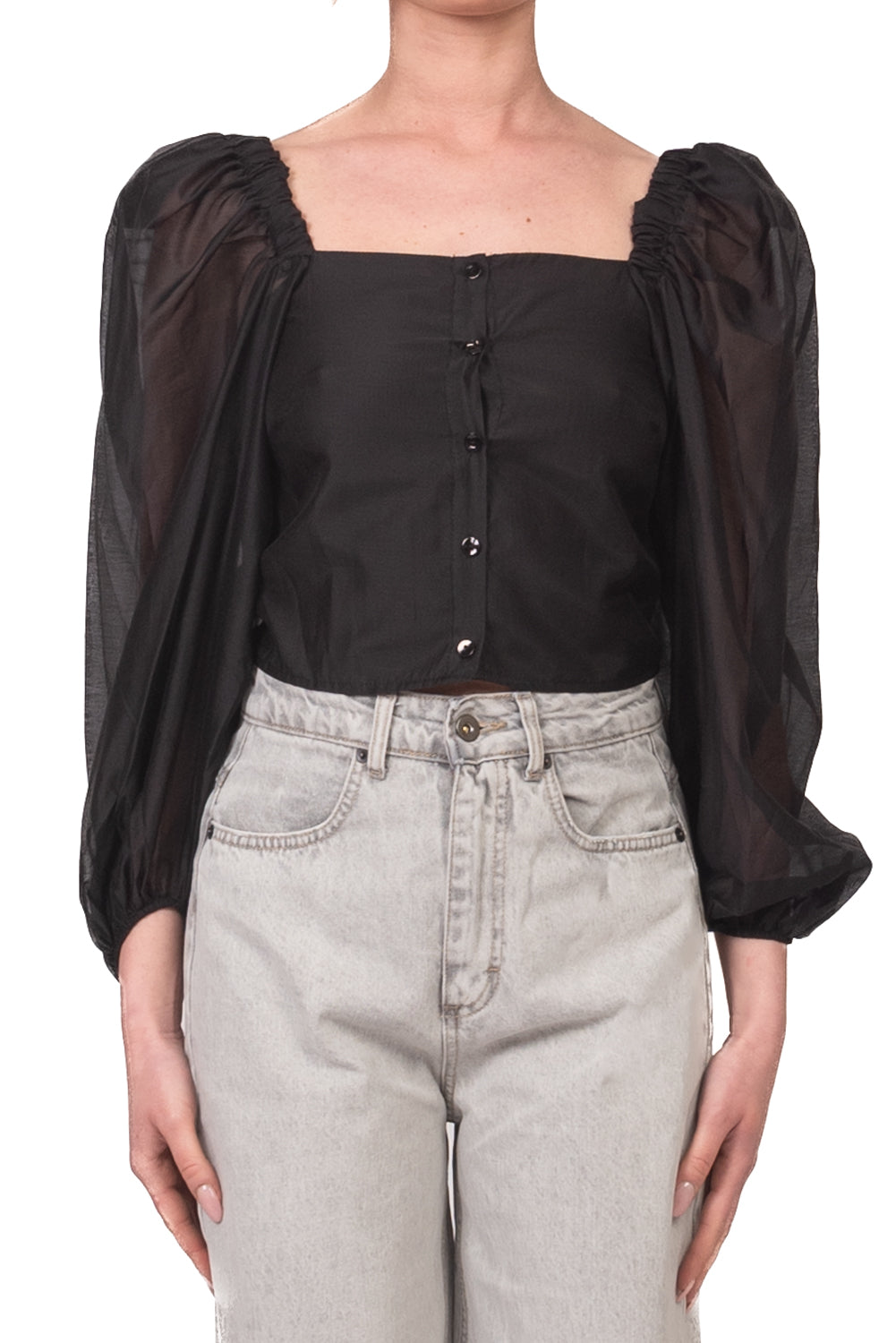 Vicolo - Blusa corpetto maniche palloncino Art. TAB1915