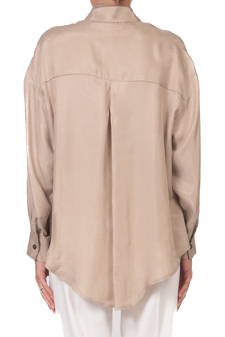 Tensione In - Camicia con taschino cupro Art. 26C4727