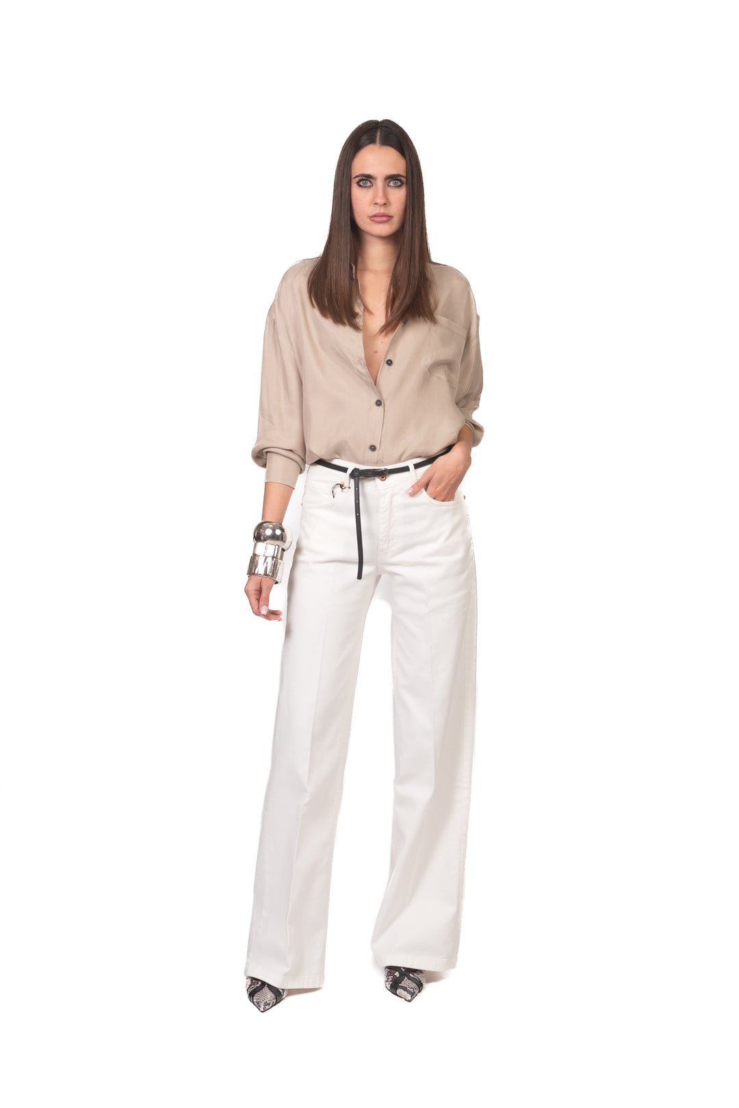 Tensione In - Camicia con taschino cupro Art. 26C4727