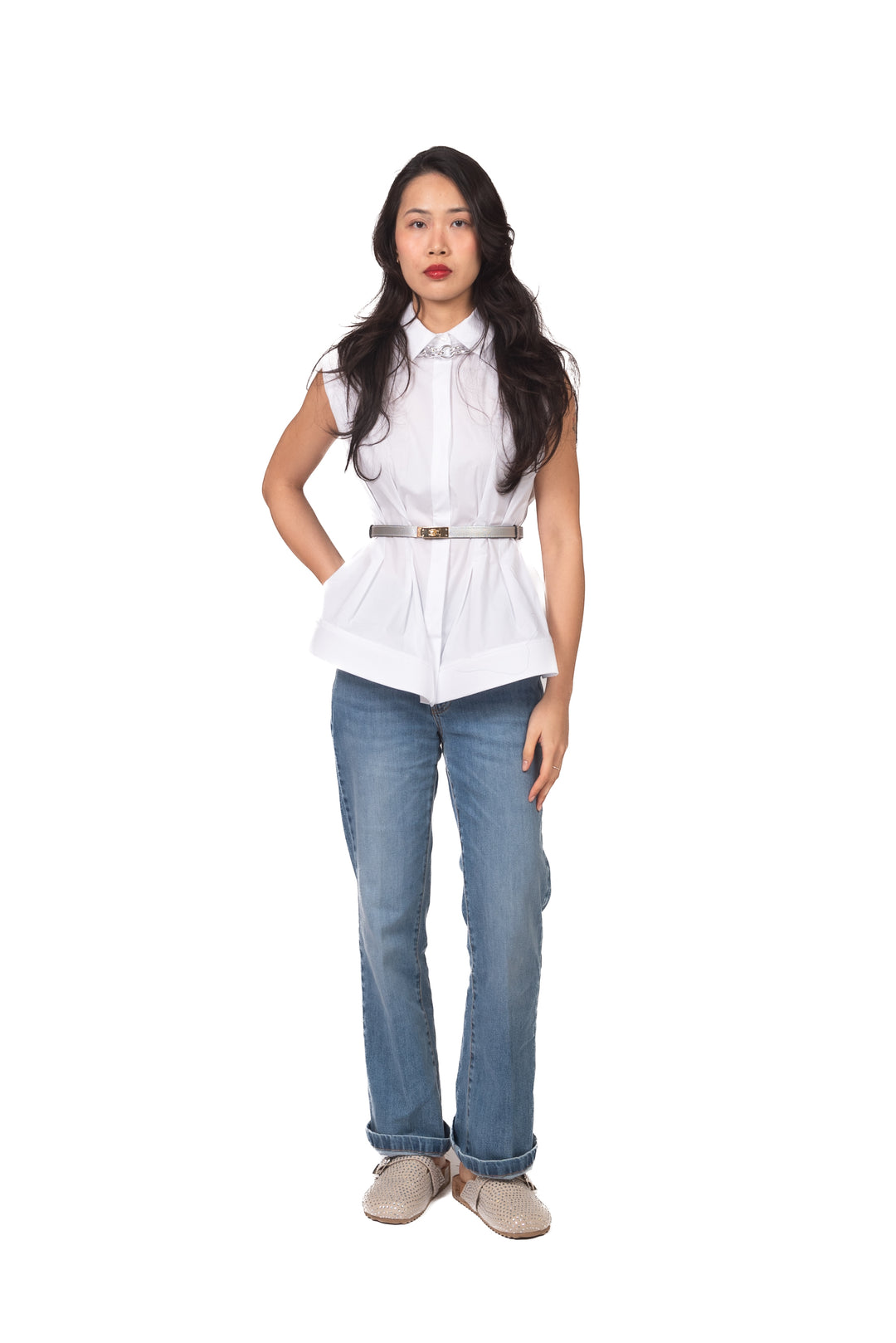 Tensione In - Camicia smanicata sfiancata Art. 26C4559