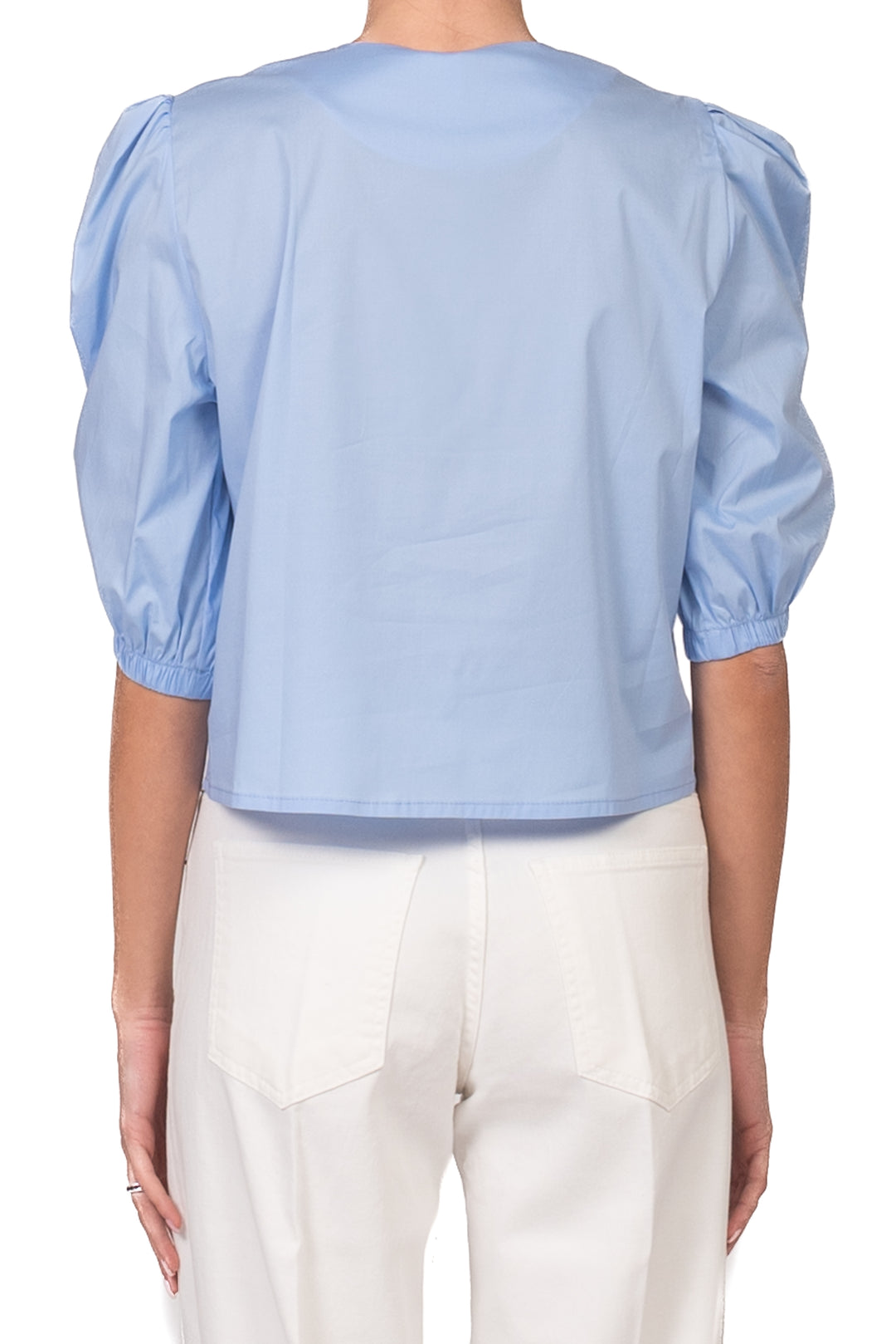 Tensione In - Camicia crop manica palloncino Art. 26C4718