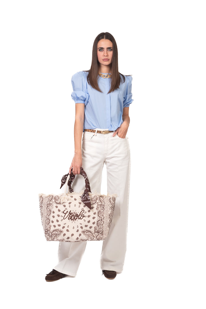 Tensione In - Camicia crop manica palloncino Art. 26C4718