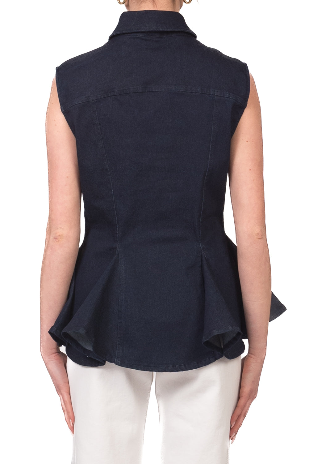 Tensione In - Camicia jeans smanicata Art. 39074