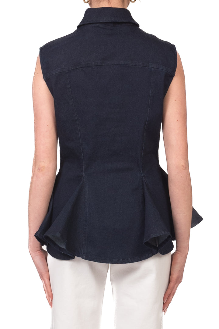 Tensione In - Camicia jeans smanicata Art. 39074