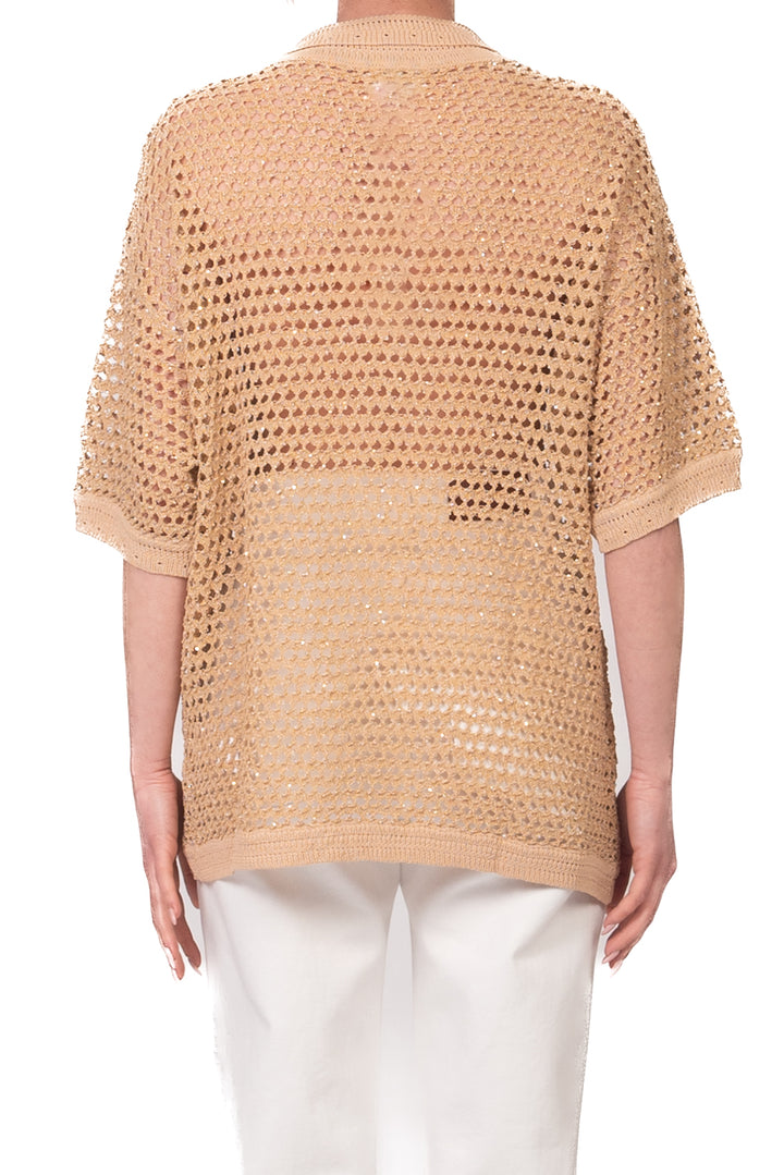 Vicolo - Cardigan crochet micro paillettes Art. 5AB5016
