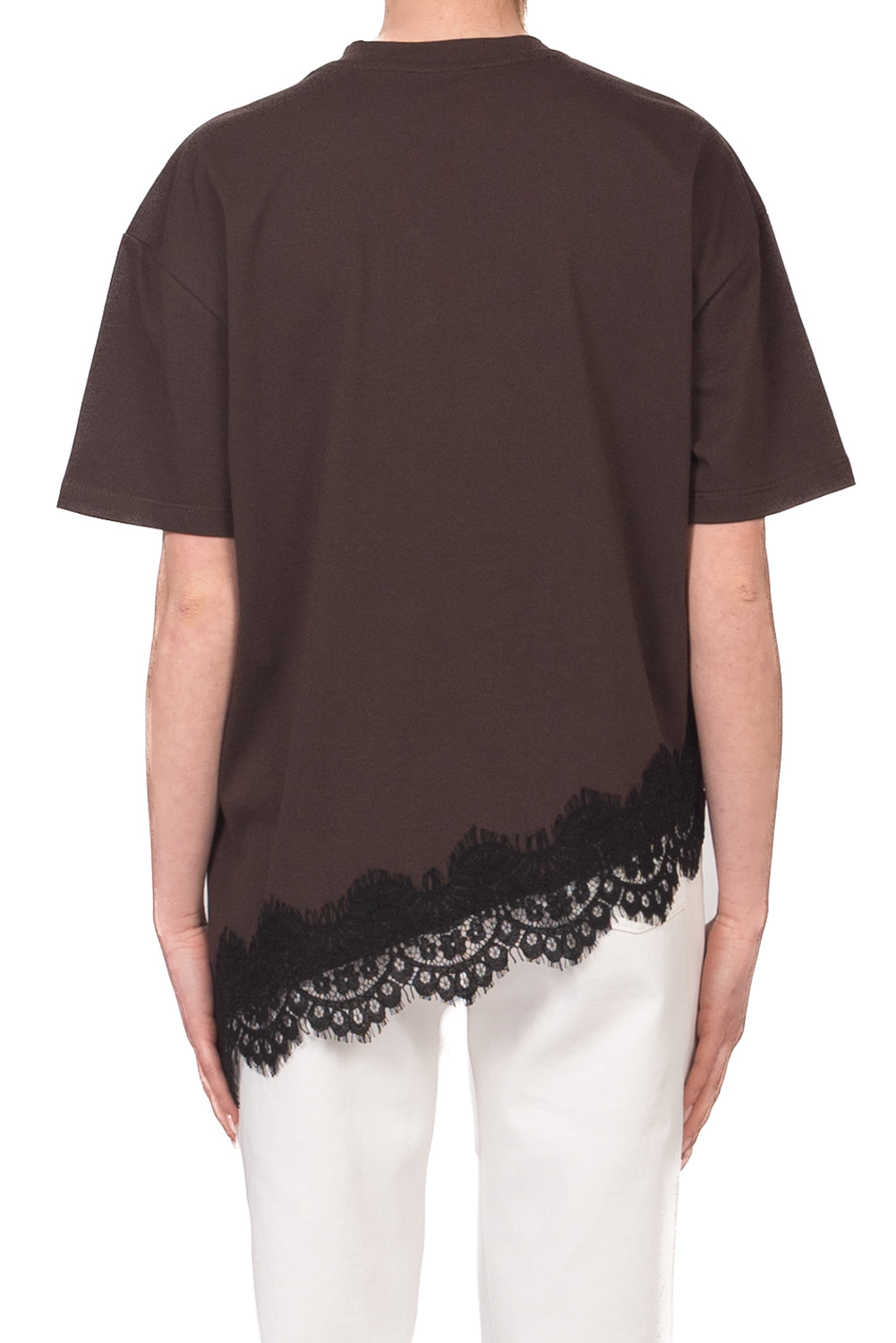 Vicolo - T-shirt asimmetrica con pizzo Art. RAB0598