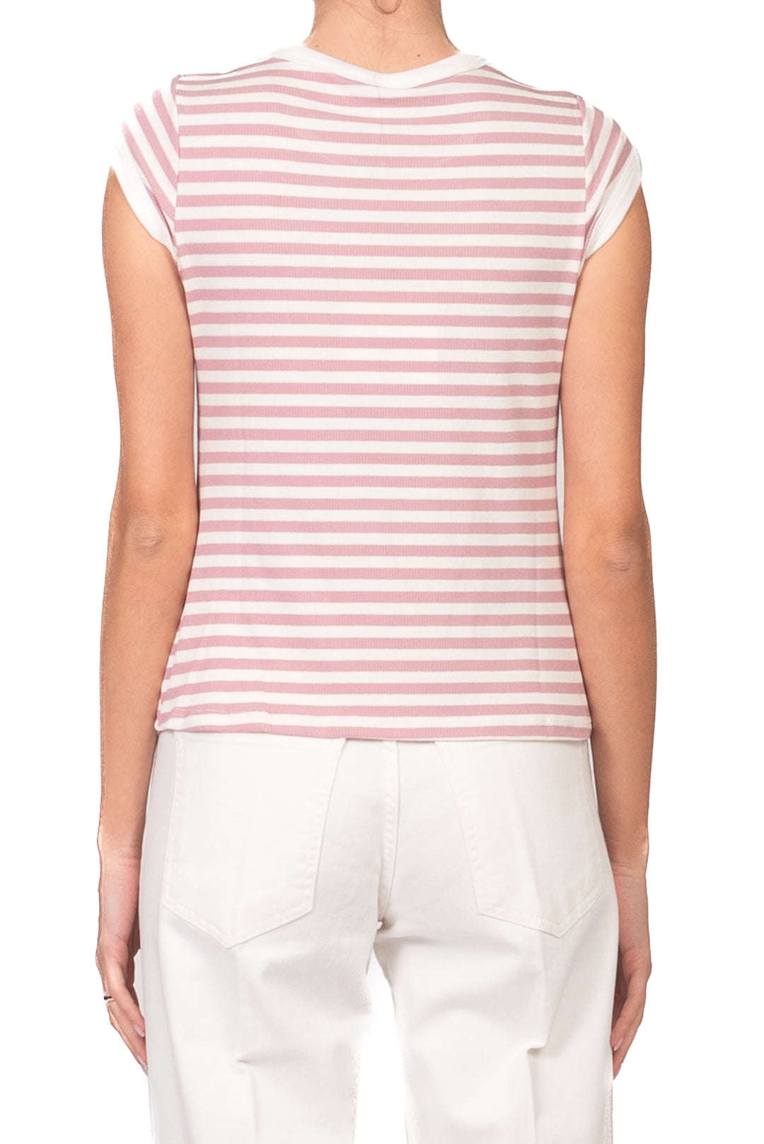 Tensione In - T-shirt a costine rigata  Art. 21011