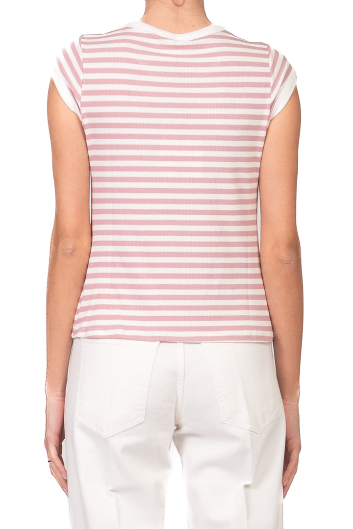Tensione In - T-shirt a costine rigata  Art. 21011