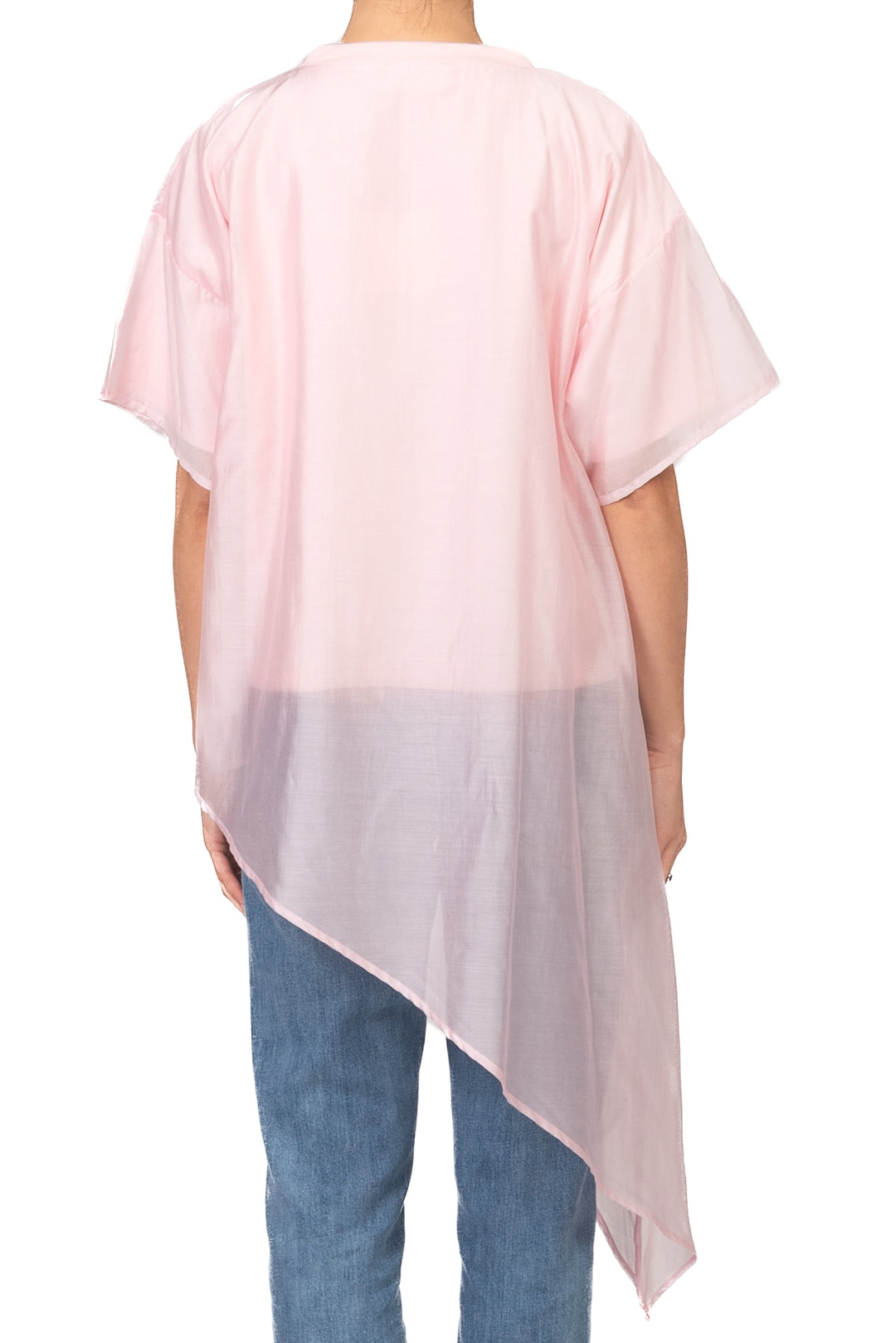 Vicolo - T-Shirt asimmetrica mussola Art. UAB0189