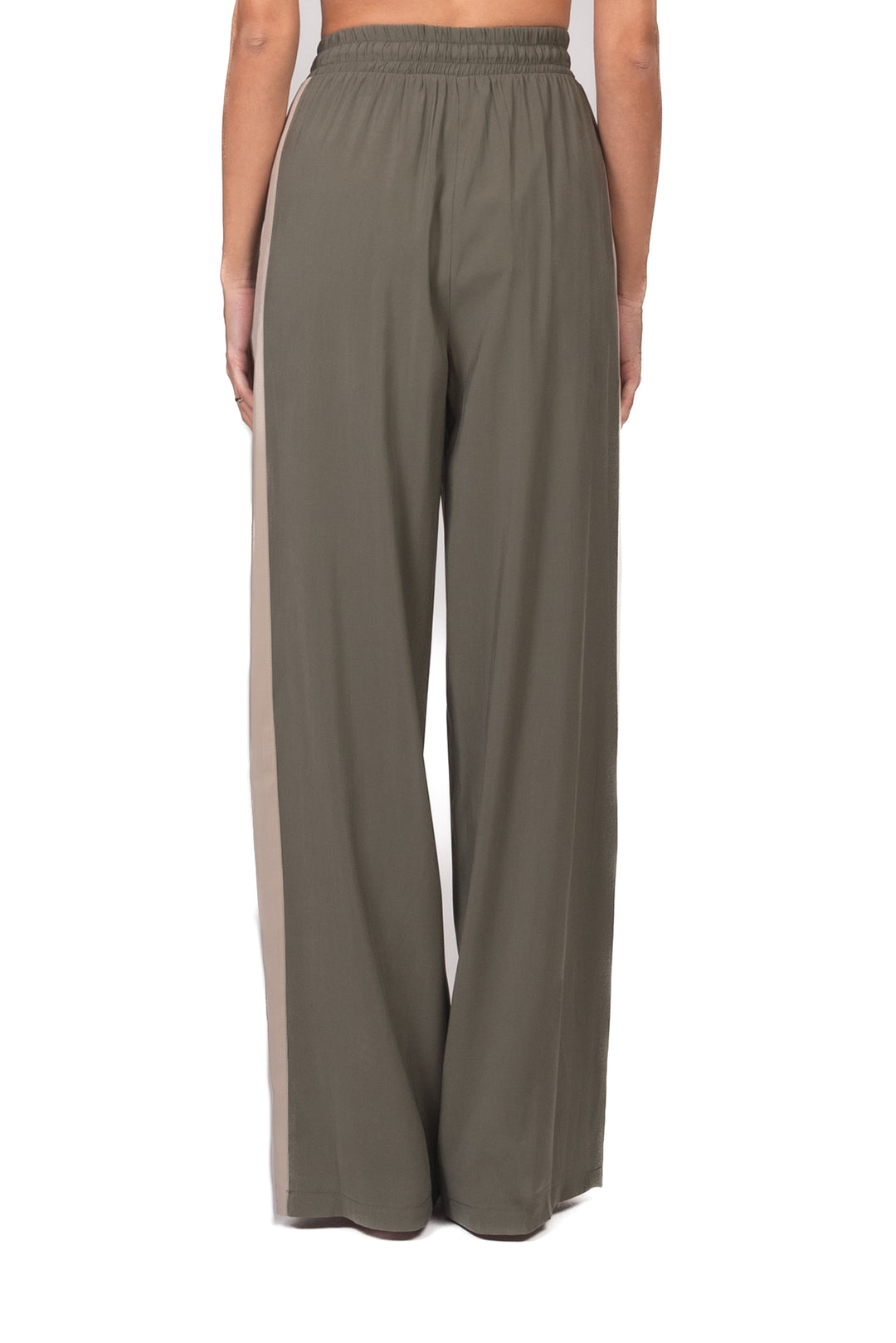 Tensione In - Pantalone cupro con banda laterale Art. 26P4584