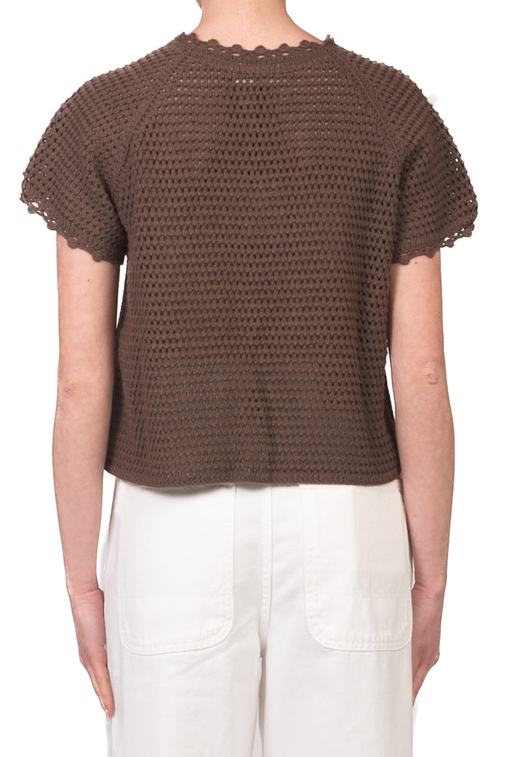 Vicolo - Maglia crochet chiusura due bottoni Art. 3AB3022