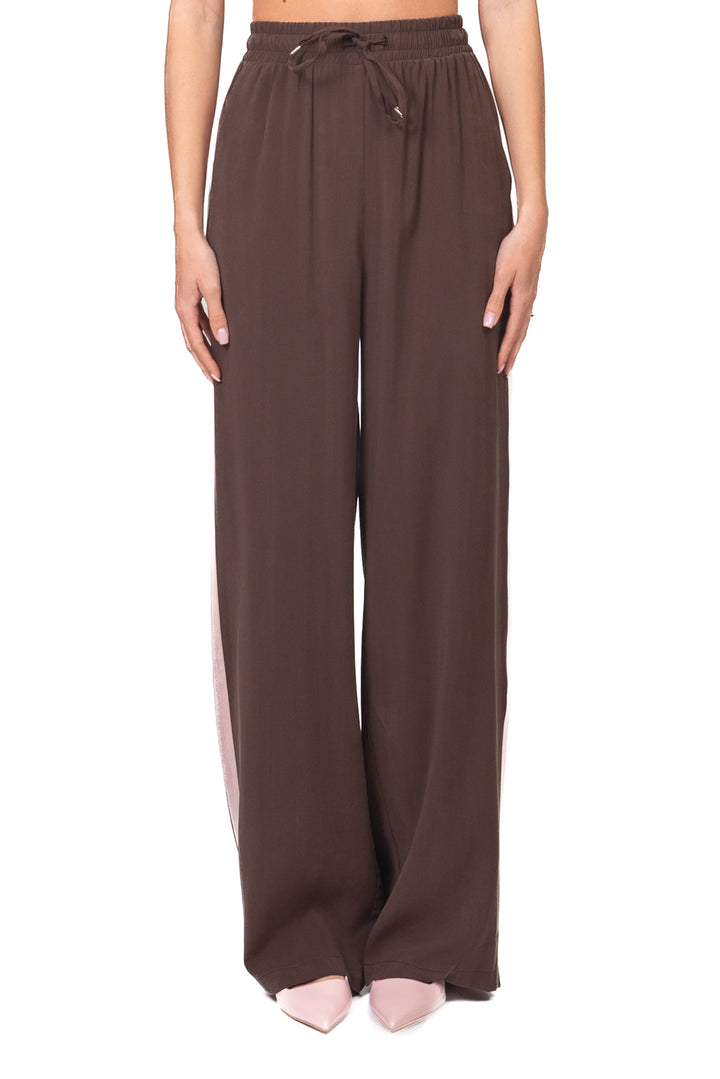 Tensione In - Pantalone cupro con banda laterale Art. 26P4584