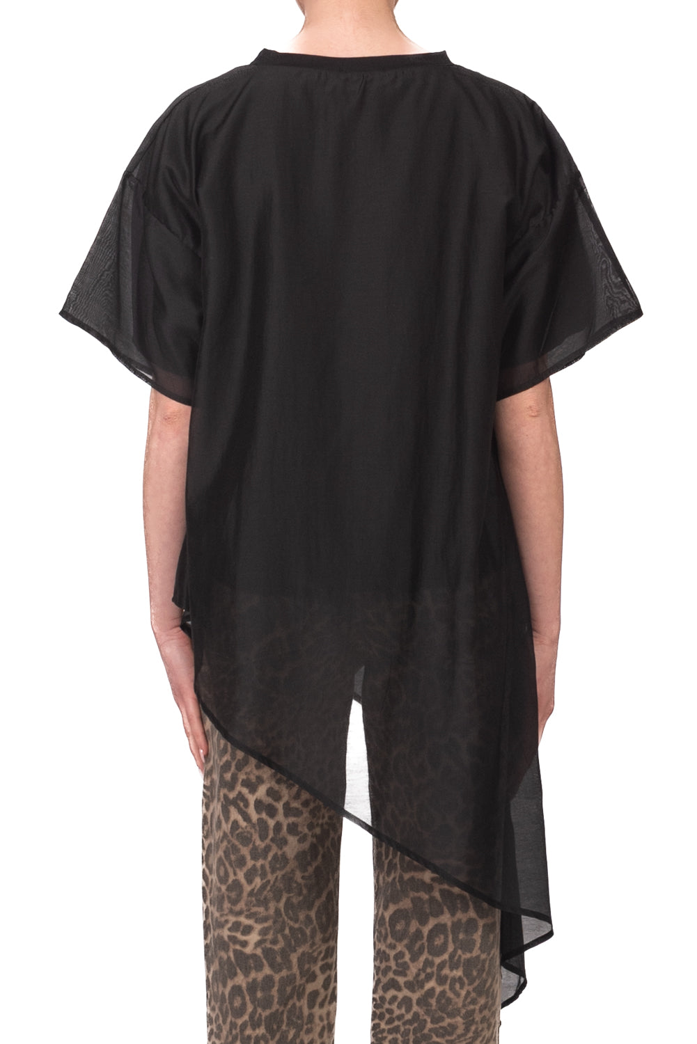 Vicolo - T-Shirt asimmetrica mussola Art. UAB0189