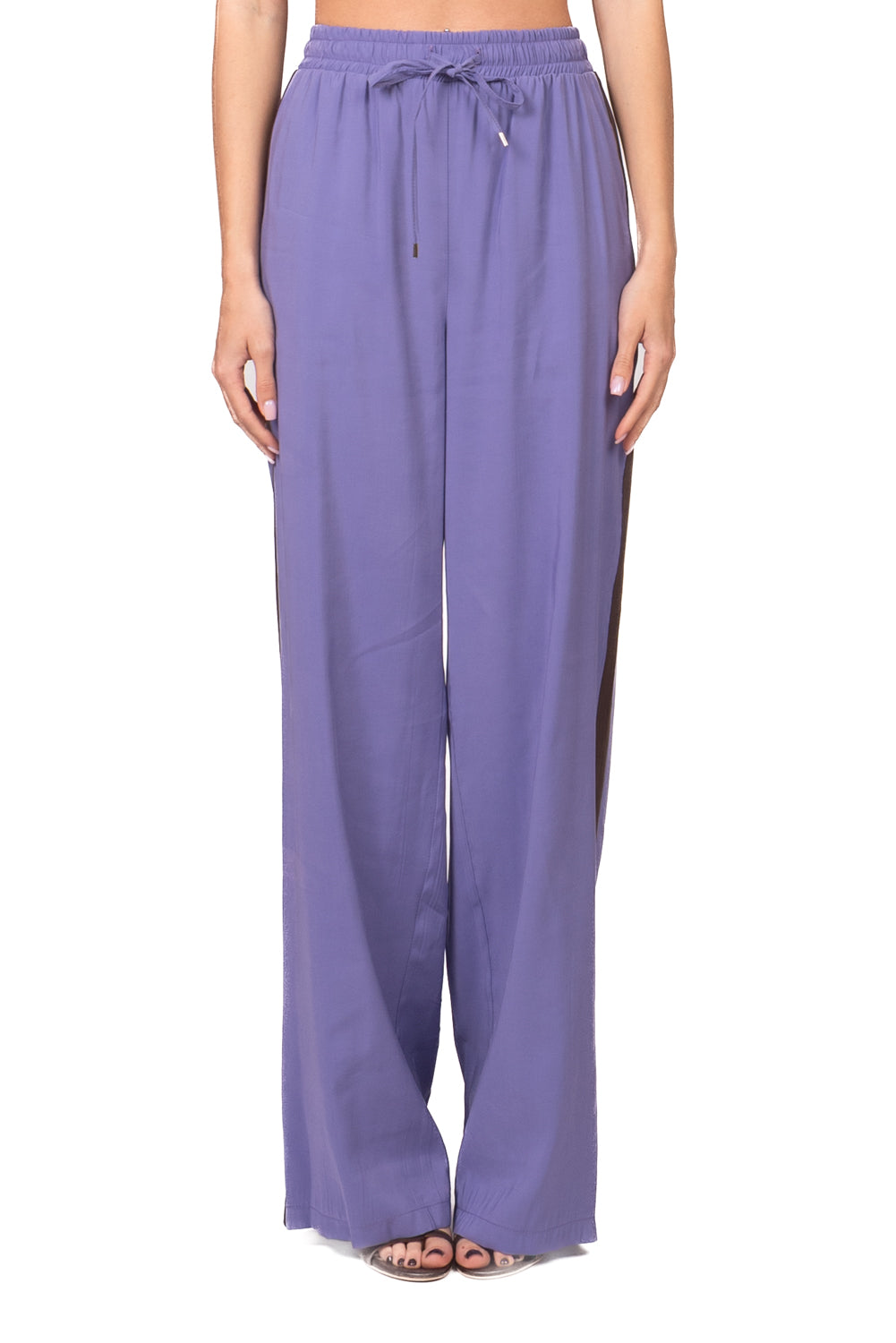 Tensione In - Pantalone cupro con banda laterale Art. 26P4584