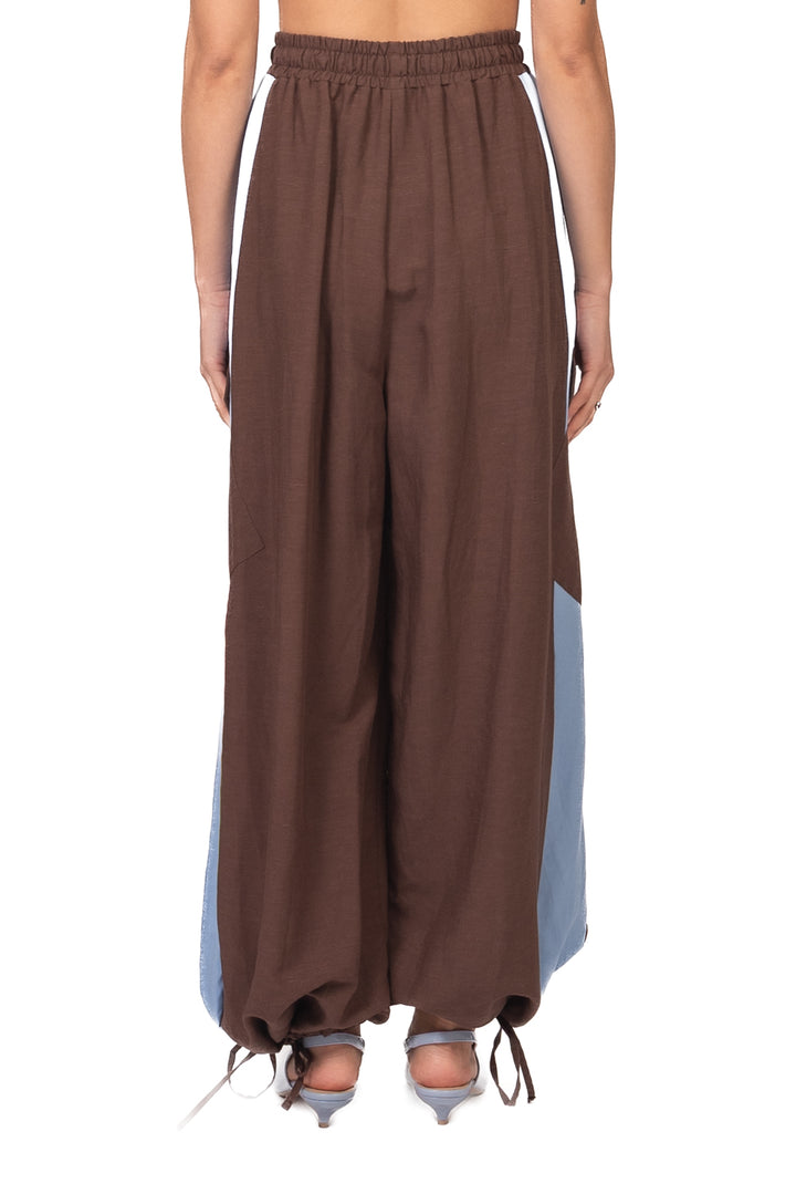 Tensione In - Pantalone cargo misto lino Art. 39112