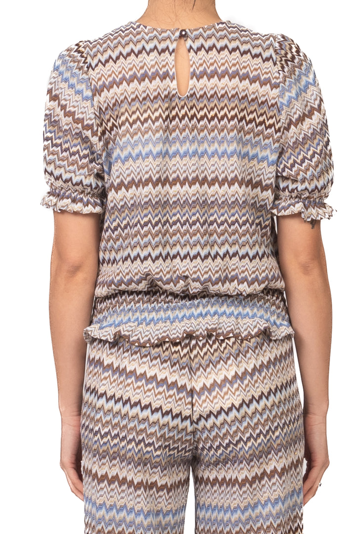 Tensione In - Blusa stampa geometrica Art. S26MC25