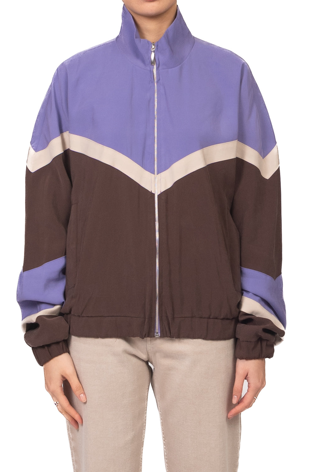 Tensione In - Bomber multicolor seta lavata Art. 26B4568