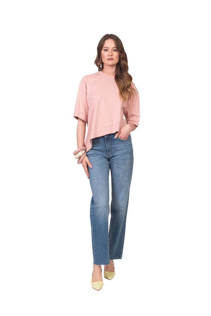 Vicolo - T-Shirt basic asimmetrica Art. UAB0281