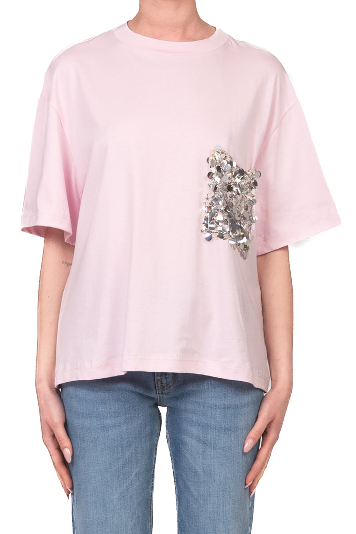Tensione In - T-shirt tasca paillettes Art. PE260112
