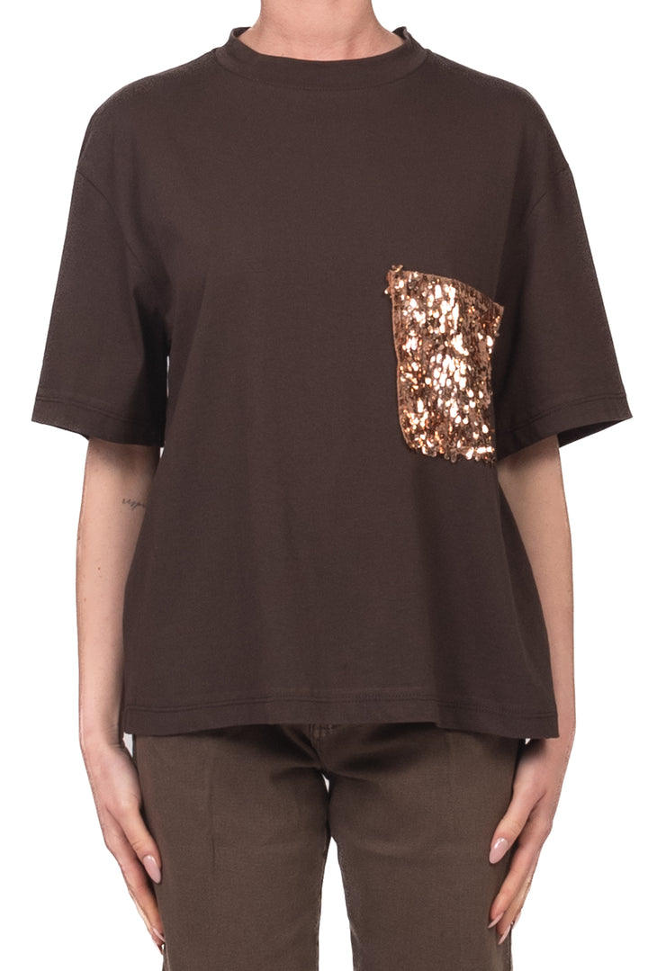 Tensione In - T-shirt tasca paillettes Art. PE260180
