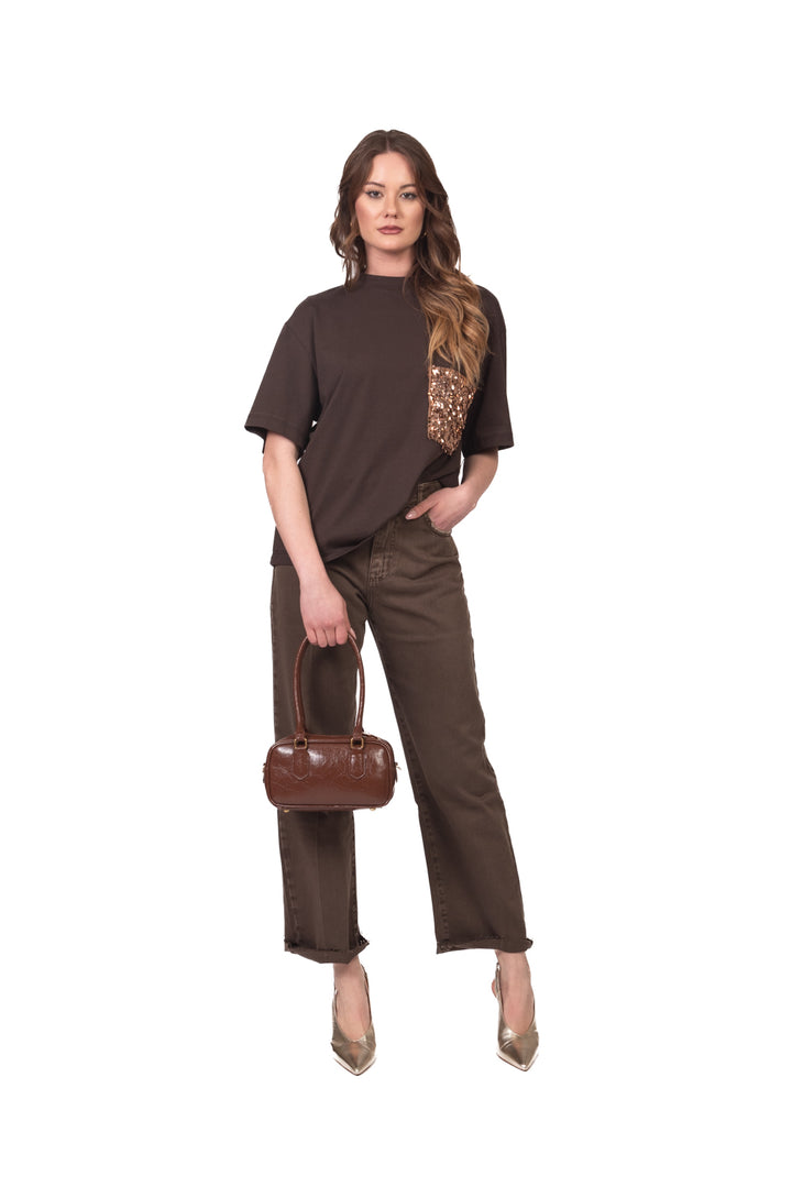 Tensione In - T-shirt tasca paillettes Art. PE260180