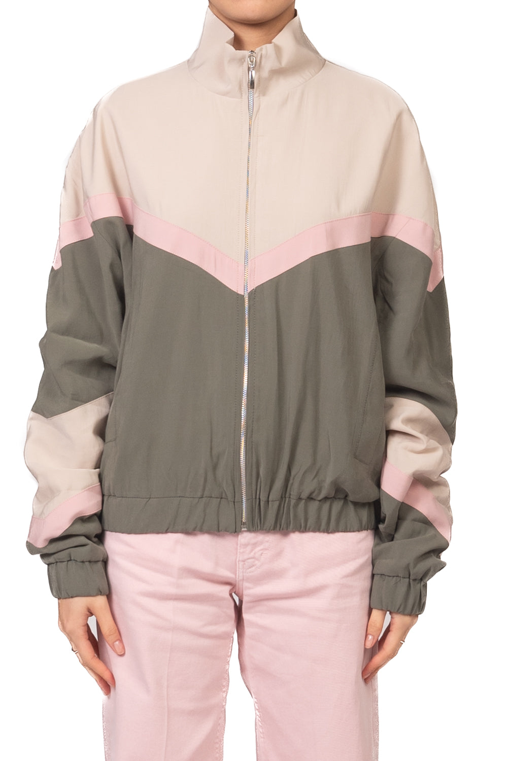 Tensione In - Bomber multicolor seta lavata Art. 26B4568