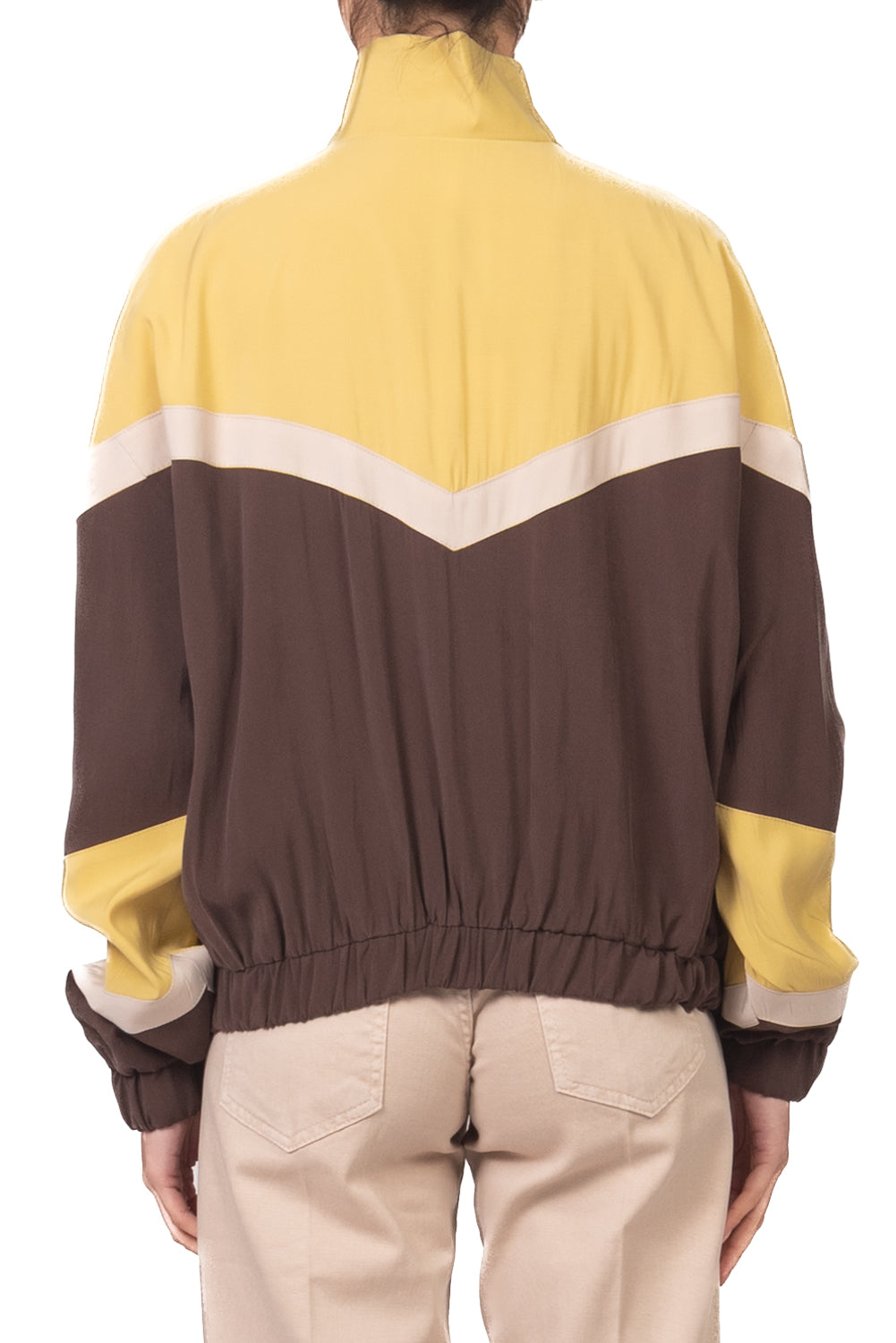 Tensione In - Bomber multicolor seta lavata Art. 26B4568
