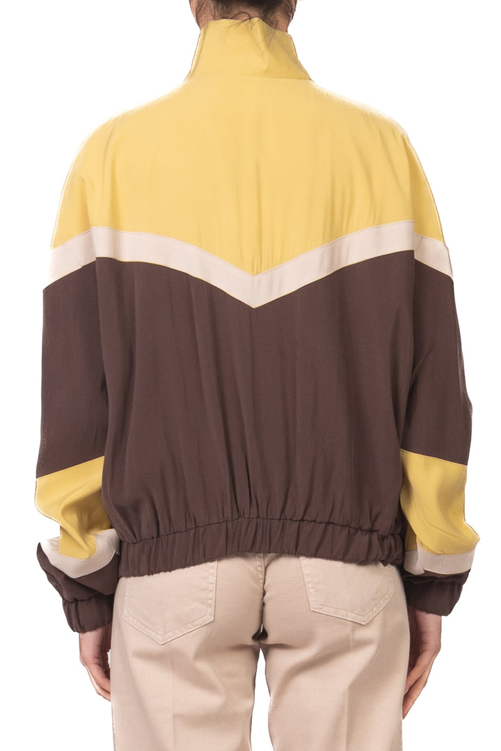 Tensione In - Bomber multicolor seta lavata Art. 26B4568